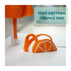 free pattern orange bag