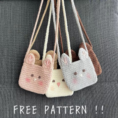 free pattern rabbit ear bag
