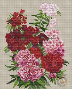 Geometric Crochet Chart Flower Inflorescence