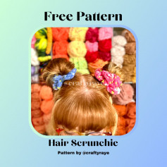 hair scrunchie crochet pattern