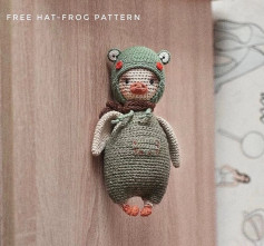 hat frog crochet pattern