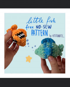 little fish no-sew crochet pattern