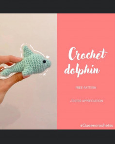 mini dolphin blue crochet pattern