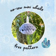 no-sew mini whale free crochet pattern