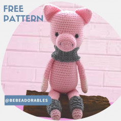 peter the pig free crochet pattern