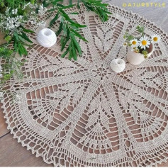 The circle is made up of triangles crochet pattern
