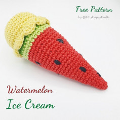 watermelon ice cream crochet pattern