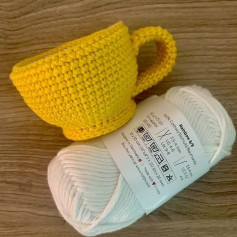 yellow tea cup crochet pattern