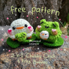 2 in 1 chubby chick and frog buddies pattern