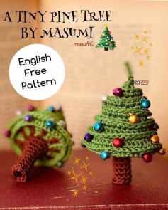 a tiny pine tree english free pattern