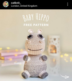 baby hippo free pattern