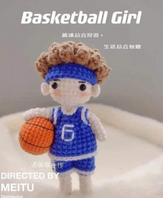 basketball girl crochet pattern