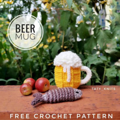 beer mug free crochet pattern