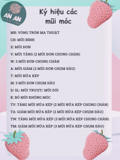 Các ký hiệu mũi móc thường gặp.