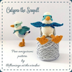 calypso the seagull free amigurumi pattern
