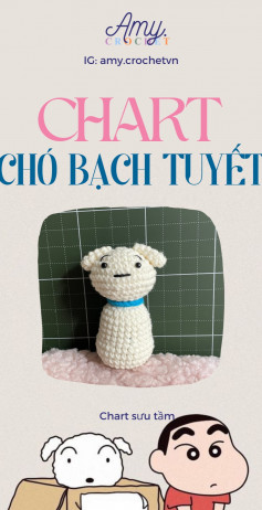 Chart móc Chó bạch tuyết.