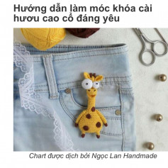 chart móc khóa cài hươu cao cổ