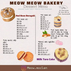 chart móc meow meow bakery