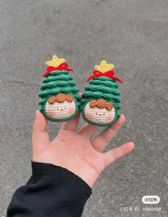 Christmas tree dumplings crochet pattern
