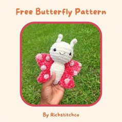 free butterfly pattern, cánh màu hồng,
