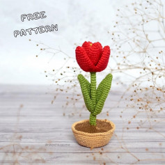 free crochet pattern the tulip