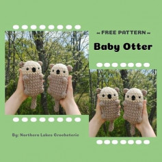 free pattern baby otter