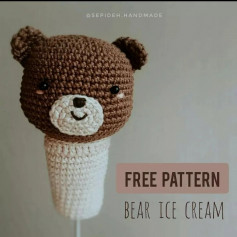 free pattern bear ice cream