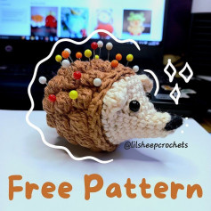 free pattern brown hedgehog