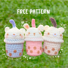 free pattern bubble tea