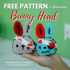 free pattern bunny head.