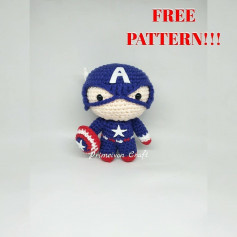 free pattern captain america