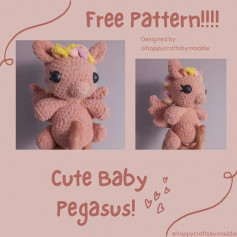 free pattern cute baby pegasus