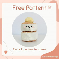 free pattern fluffy japanese pancakes