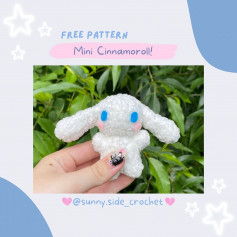 free pattern mini cinnamoroll