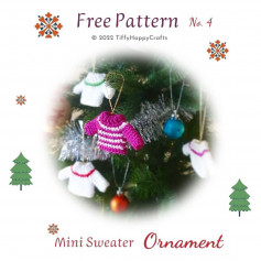 free pattern mini sweater ornament