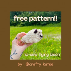 free pattern no-sew flying bison