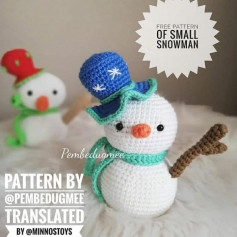 free pattern of small snowman