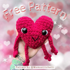 free pattern red heart