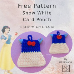 free pattern snow white card pouch
