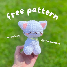 free pattern teeny kitty