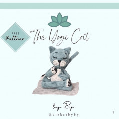 free pattern the yogi cat