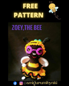 free pattern zoey ,the bee.