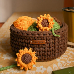 free sunflower crochet pattern