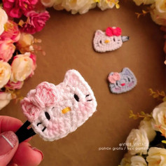 hello kitty hair clip free pattern