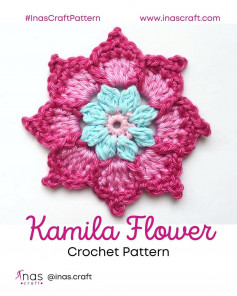 kamila flower crochet pattern