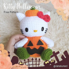 kitty halloween free pattern