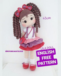 lila doll english free pattern