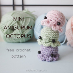 mini amigurumi octopus free crochet pattern