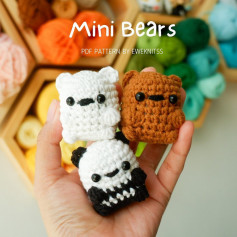 mini bears crochet pattern