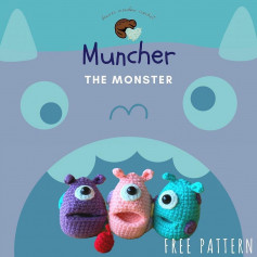 muncher the monster free pattern